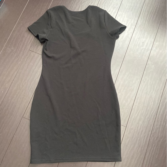 SHEIN prive Sweetheart Neck Bodycon Dress in black size 8/10 Large EUC - Picture 3 of 4
